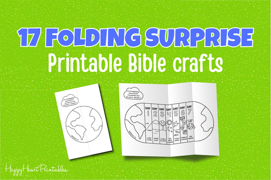 17 Folding Surprise Printable Bible Crafts
