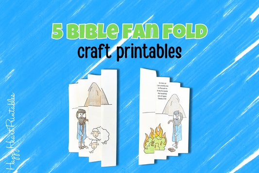 5 Bible Fan Fold Craft Printables