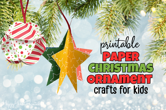 Printable Paper Christmas Ornaments