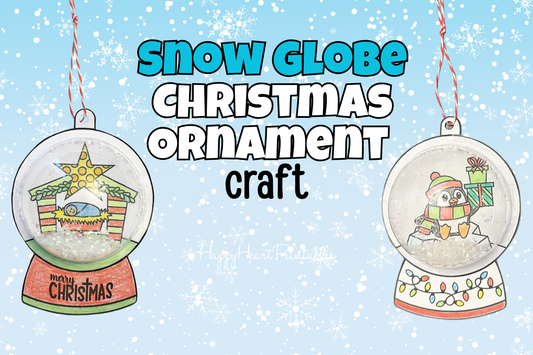 Snow Globe Christmas Ornament Craft