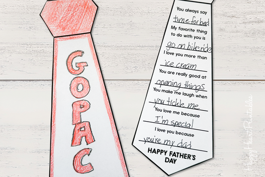 Father's Day Tie Card