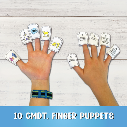 10 Commandments Printable Finger Puppets