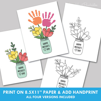 Mother's Day Handprint Flower Craft