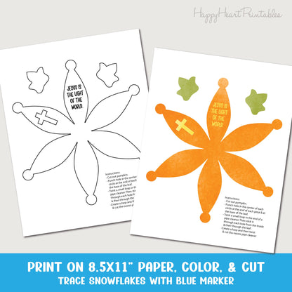 Paper Pumpkin with Cross Craft
