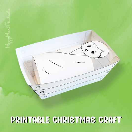 Printable 3D Manger and Baby Jesus