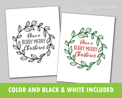 Fingerprint Christmas Wreath Printable Template - Fingerprint Christmas Art