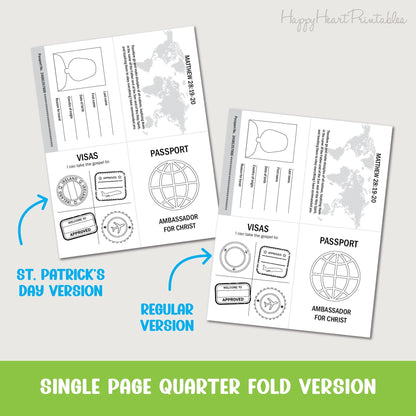 Missionary Passport Craft