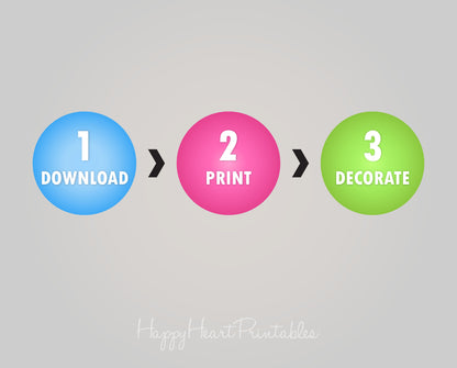 Printable Folded Banner Pattern - Banner Template - Create your own banner