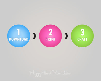 Printable 3D Paper Angels Craft