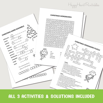Printable Christmas Activity Sheets