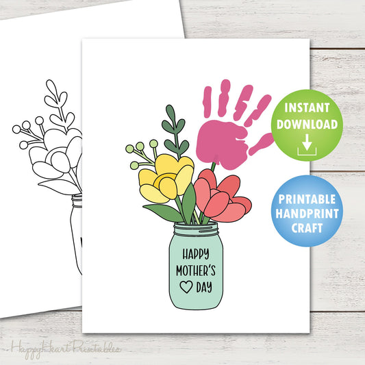 Mother's Day Handprint Flower Craft