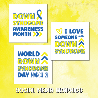 Down Syndrome Advocacy Social Media Graphics