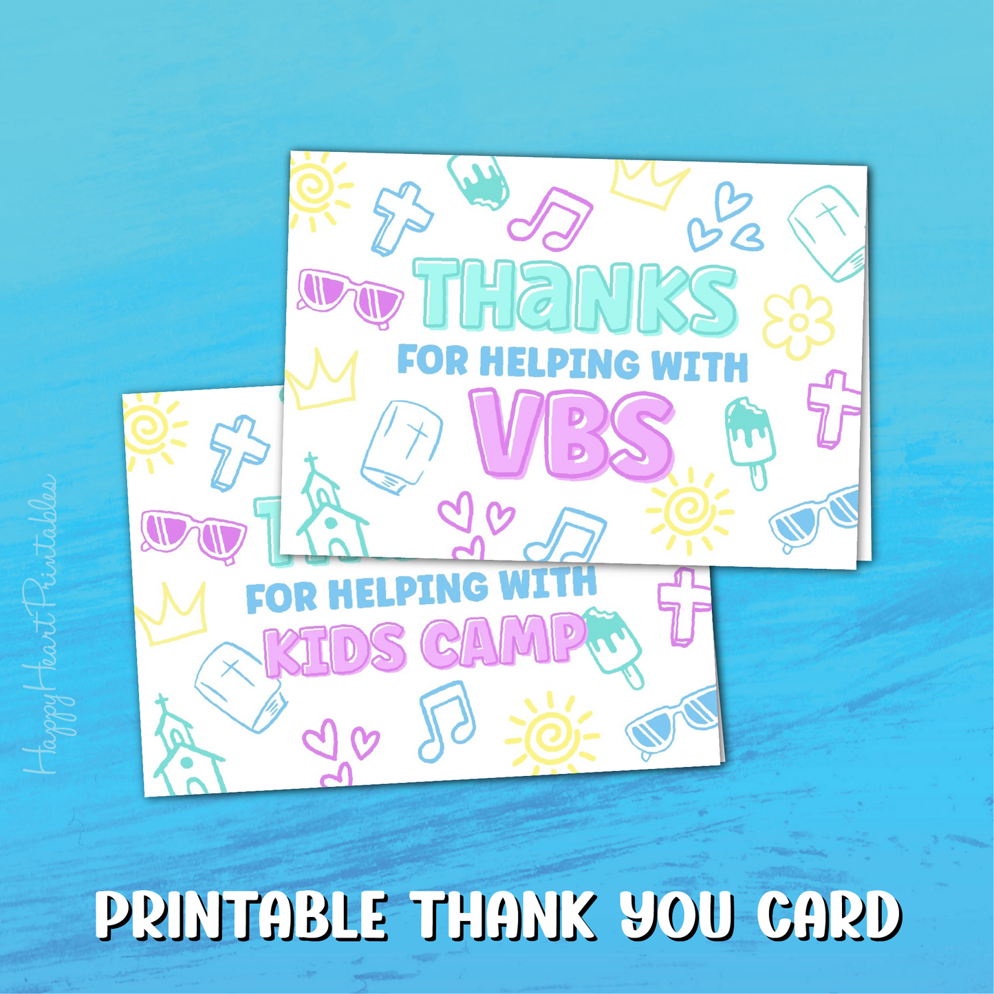 Printable VBS Thank You Card