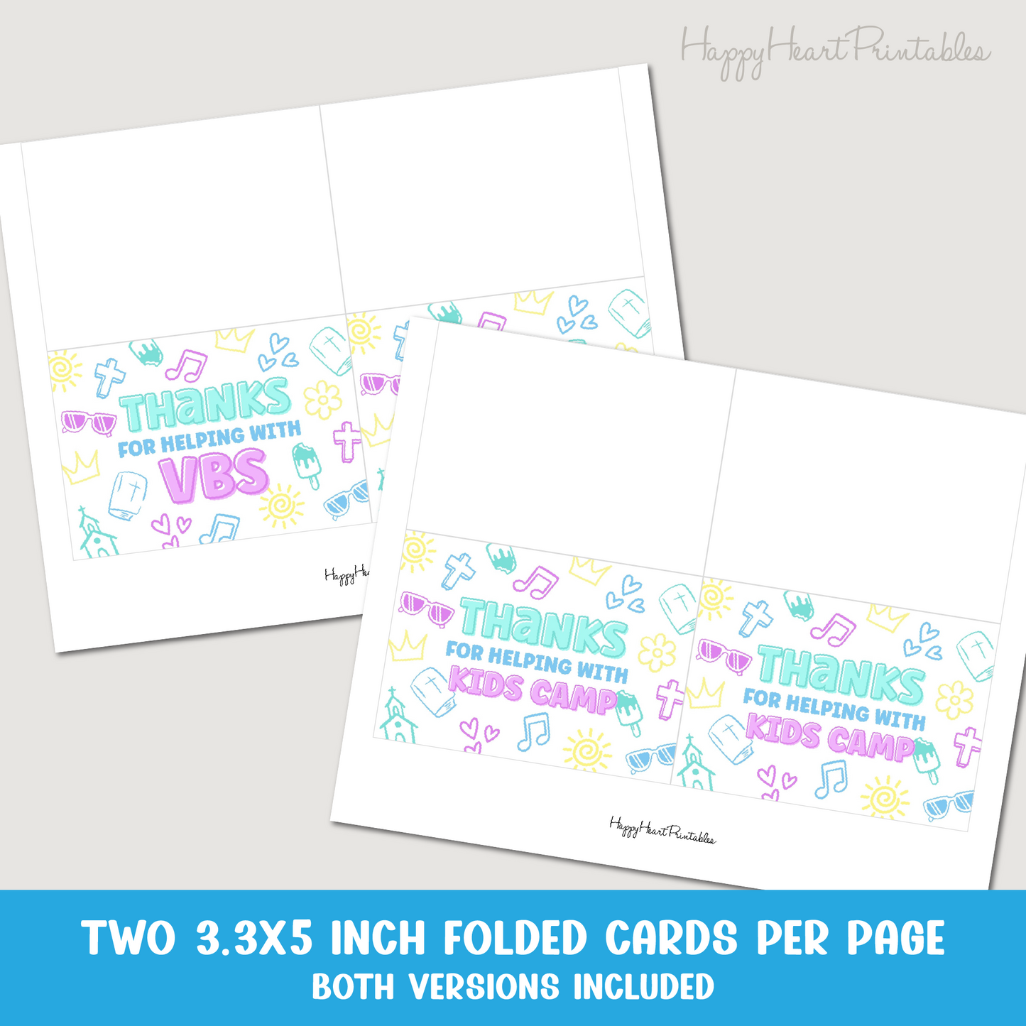 Printable VBS Thank You Card