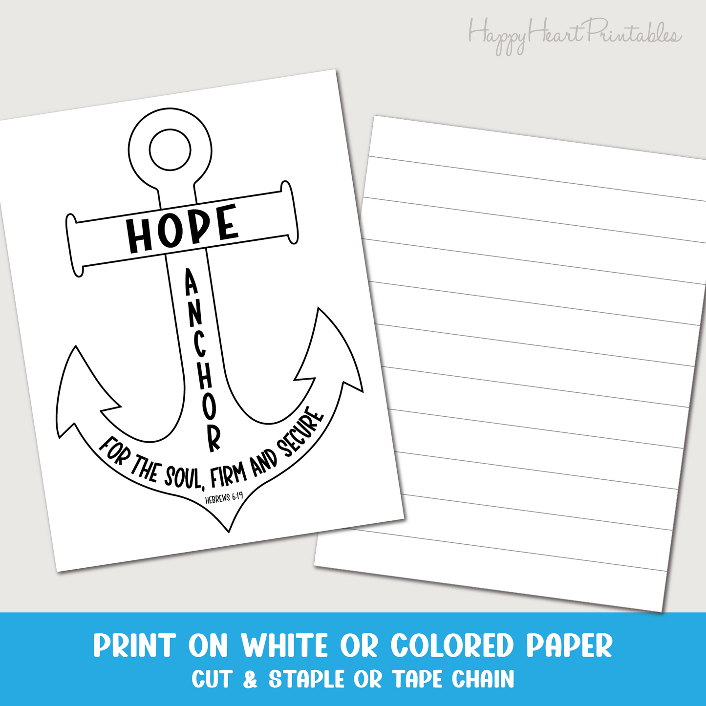 Anchor for the Soul Bible Craft
