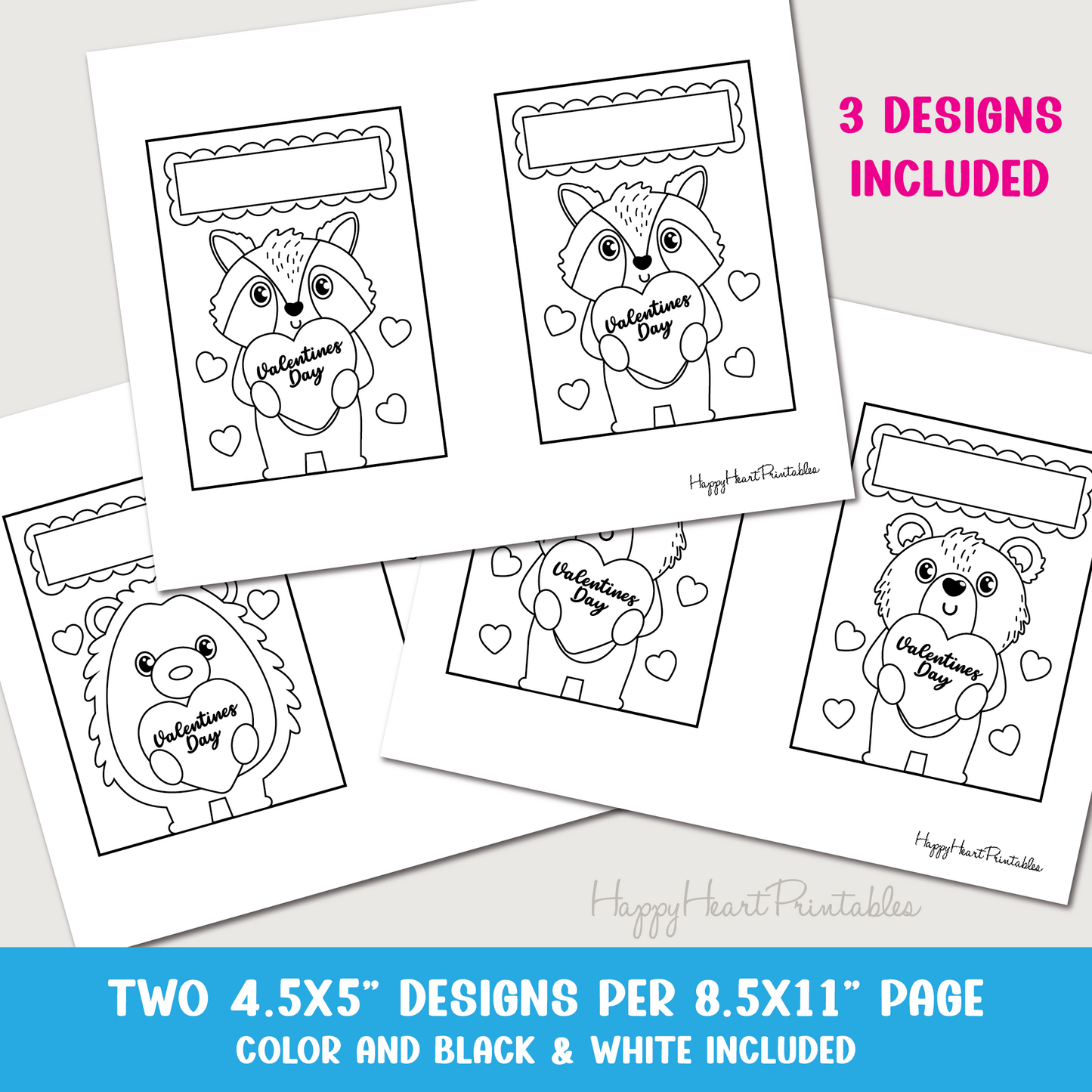 Valentine's Day Paper Bag Printable for Classrooms