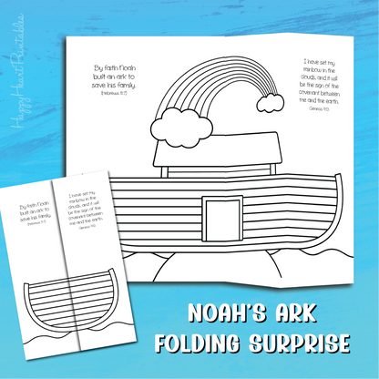 Noah's Ark Folding Surprise Bible Craft