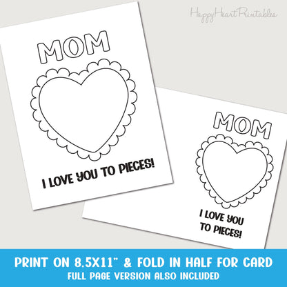 Mother's Day Love You To Pieces Card