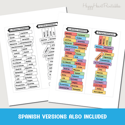 Books of the Bible Printable Bookmark