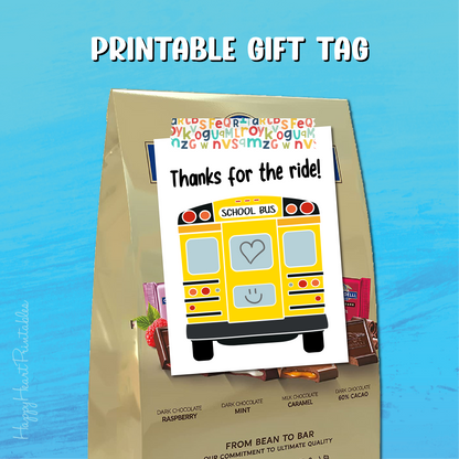 Bus Driver Appreciation Gift Tag