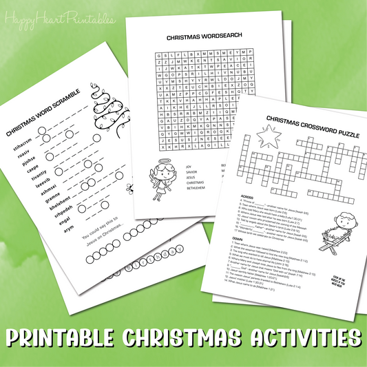 Printable Christmas Activity Sheets