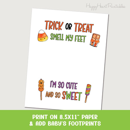 Halloween Footprint Craft - Smell My Feet