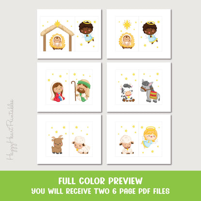 Nativity Garland - Christmas Banner - Printable