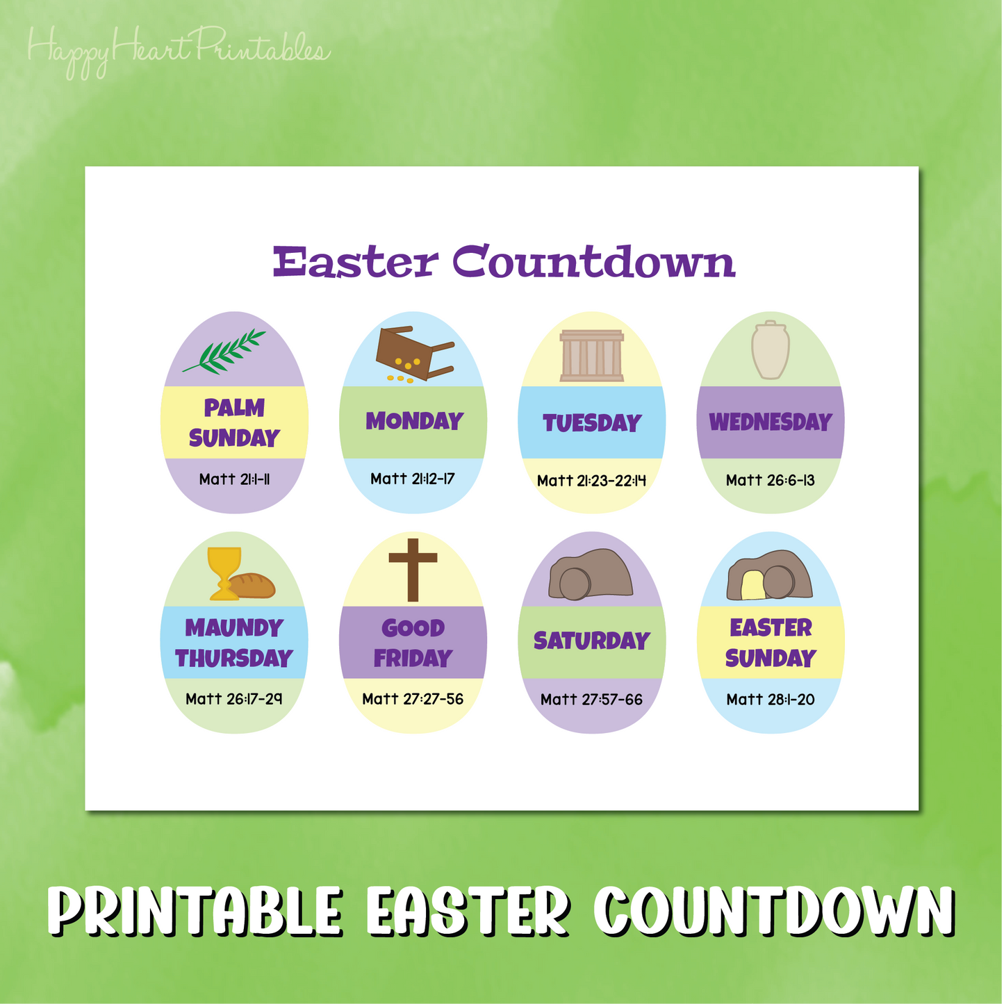 Holy Week Countdown - Christian Easter Countdown