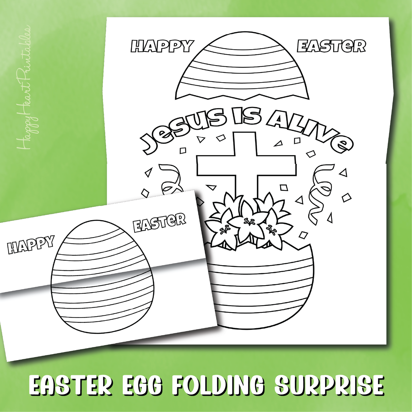 Jesus Is Alive Folding Surprise Craft