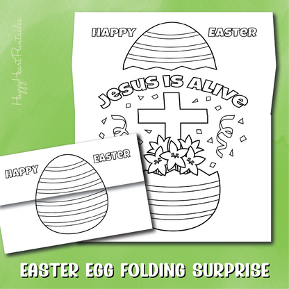 Jesus Is Alive Folding Surprise Craft