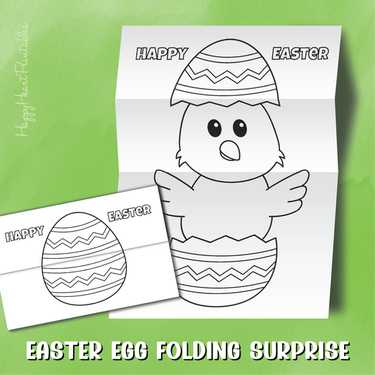 Easter Egg Folding Surprise Craft
