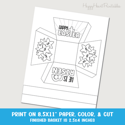 Printable Easter Basket Craft