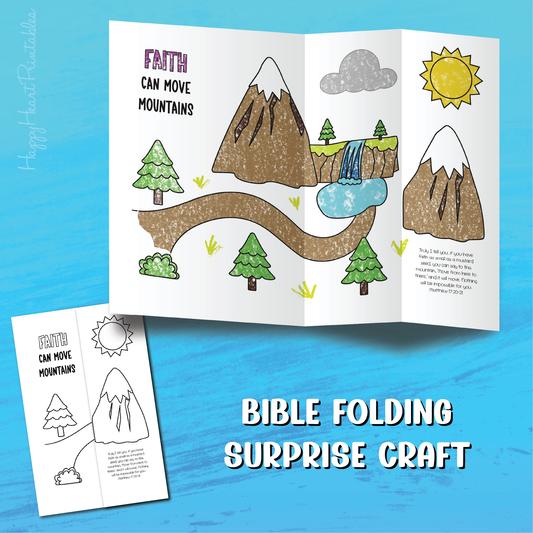 Faith Moves Mountains Folding Surprise Bible Craft