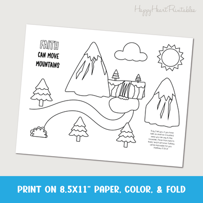 Faith Moves Mountains Folding Surprise Bible Craft