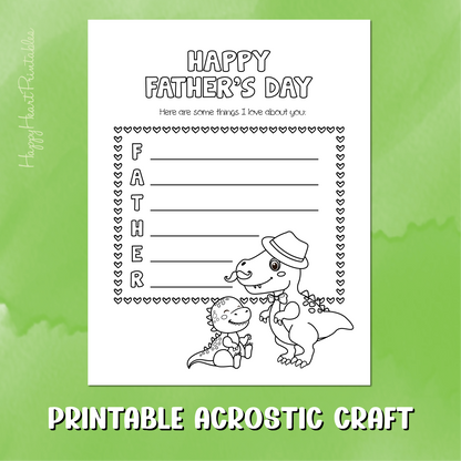 Father's Day Acrostic Poem