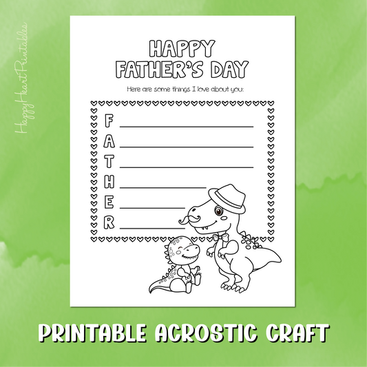 Father's Day Acrostic Poem