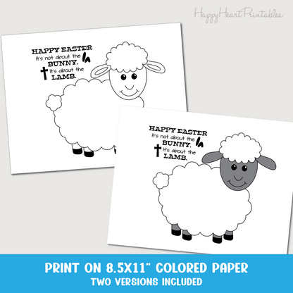 It's About the Lamb - Easter Fingerprint Craft