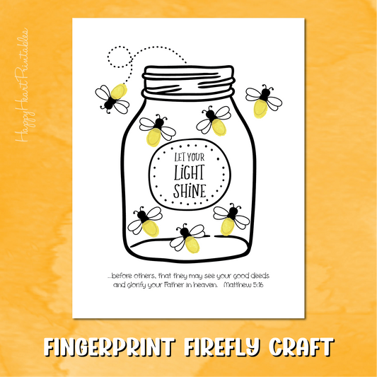 Firefly Fingerprint Bible Craft