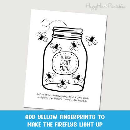 Firefly Fingerprint Bible Craft