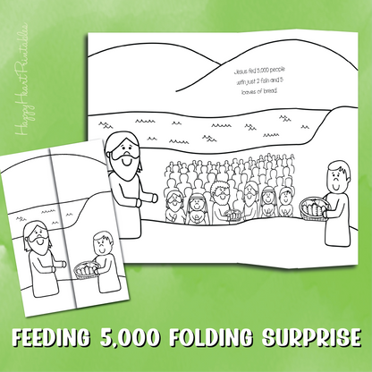 Feeding the 5,000 Folding Surprise Bible Craft
