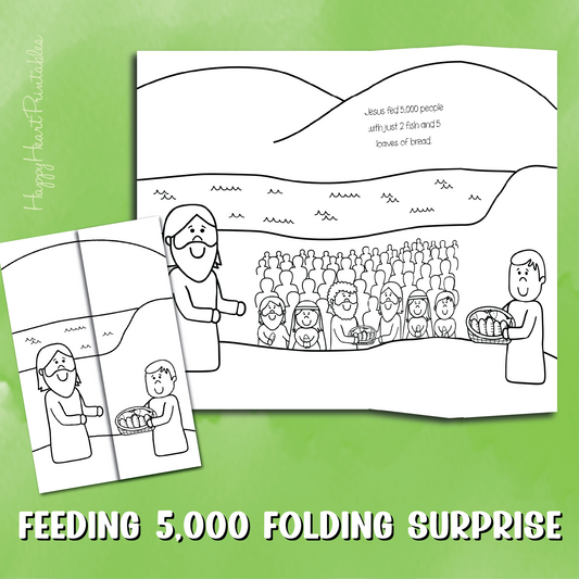 Feeding the 5,000 Folding Surprise Bible Craft