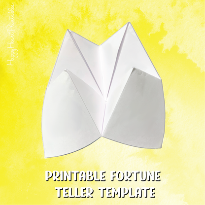 Fortune Teller Blank Template