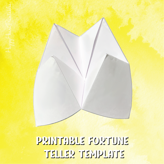 Fortune Teller Blank Template