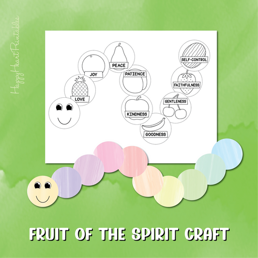 Fruit of the Spirit Caterpillar Craft