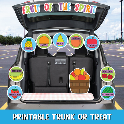 Fruit of the Spirit Trunk or Treat Decor
