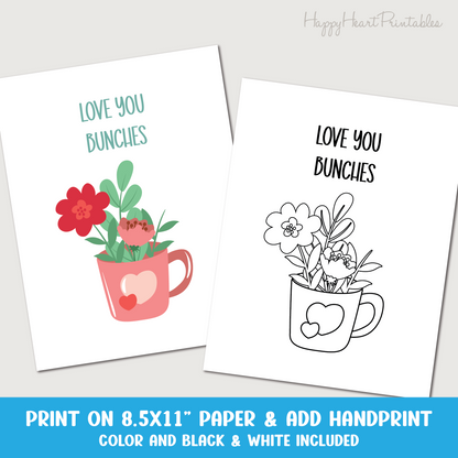 Handprint Flower Valentine Mug Craft