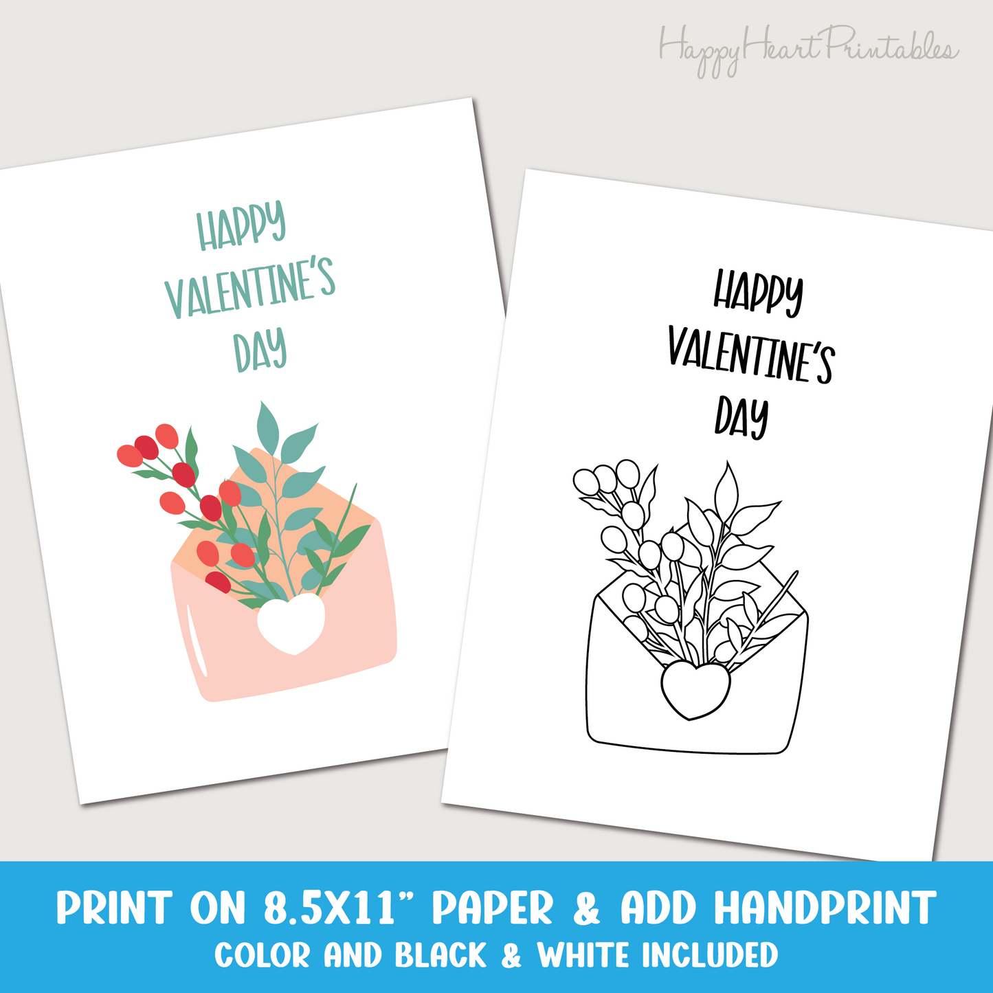 Handprint Flower Valentine Craft