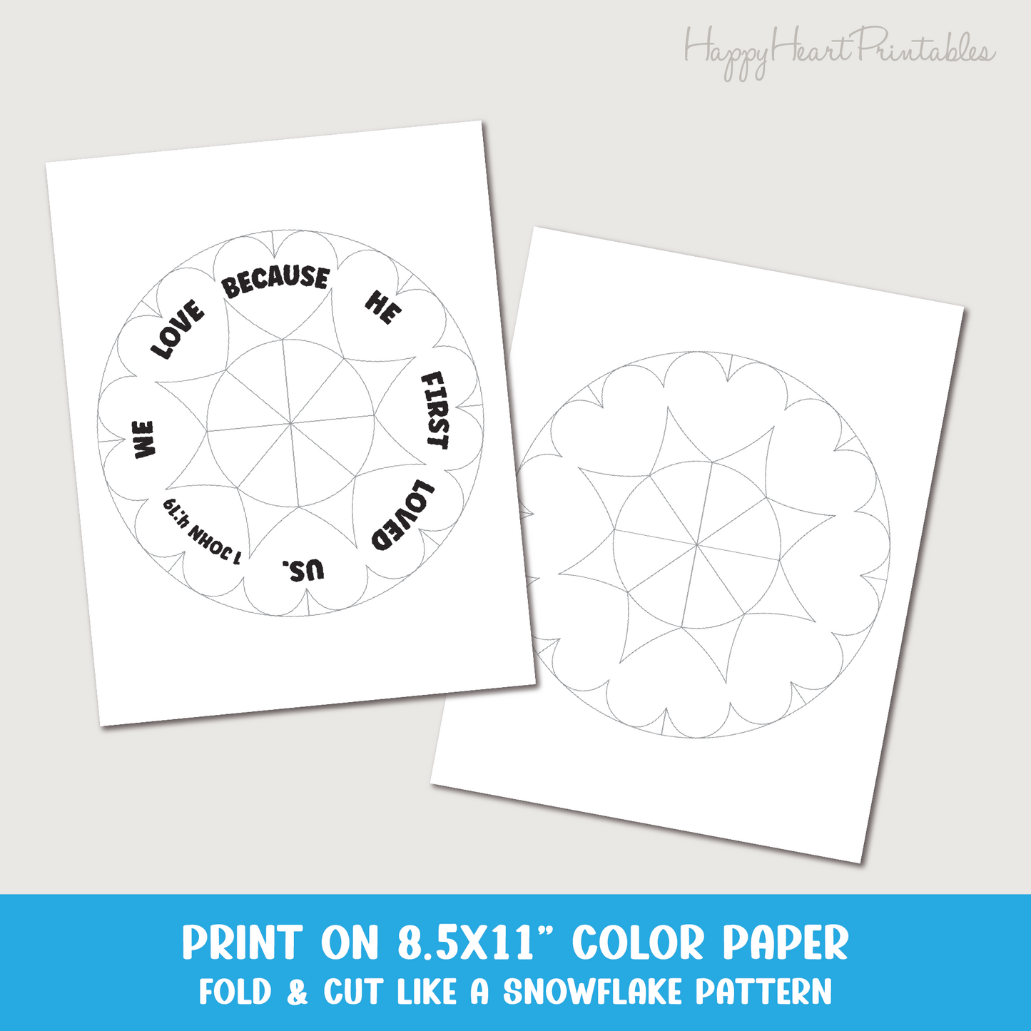 Heart Wreath Craft - 1 John 4:19