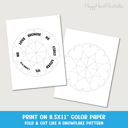 Heart Wreath Craft - 1 John 4:19