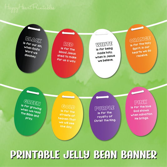 Jelly Bean Gospel Banner - Easter